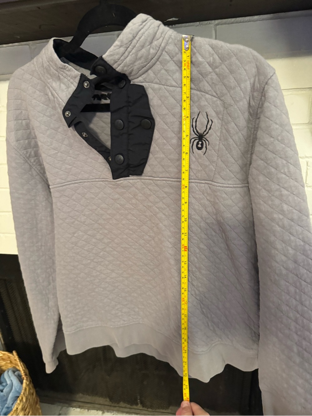 Spyder Men's Quilted Zip Pullover - Picture 9 of 9